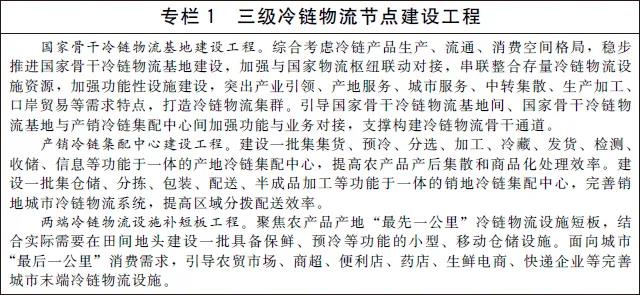 国务院办公厅印发“十四五”冷链物流发展规划